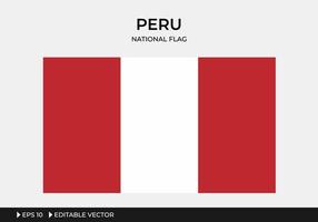 Illustration der peruanischen Nationalflagge vektor