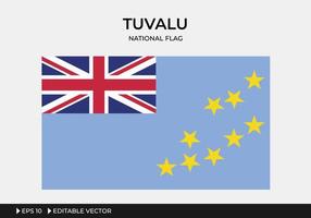Abbildung der Nationalflagge von Tuvalu vektor