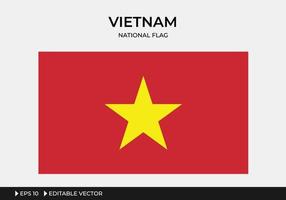 illustration av Vietnams flagga vektor