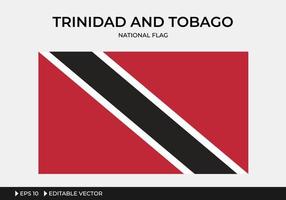 Illustration der Nationalflagge von Trinidad und Tobago vektor