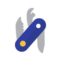 swiss army knife vector icon