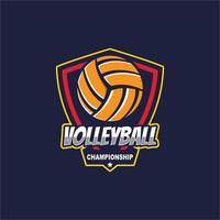 Volleyball-Logo-Vorlage vektor