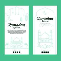 Ramadan kareem Banner Vorlage Vektor Design