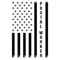 USA post woeker t-shirt design, gåva post workar design vektor