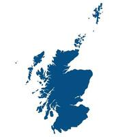 Schottland Karte. Karte von Schottland im Blau Farbe vektor