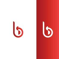 b brev logotyp vektor professionell abstrakt monogram logotyp design symbol