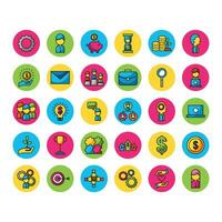 Social Media Icon Set vektor