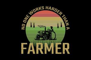 komisch Farmer kreativ t Hemd Design vektor