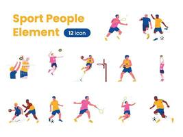 Sport Menschen Element vektor