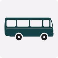 buss, bil, minibus vektor ikon eps