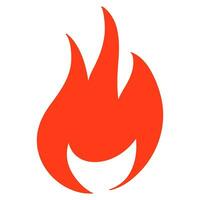 Feuer Flamme Logo Vektor Illustration.
