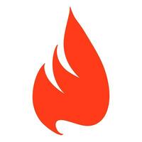 Feuer Flamme Logo Vektor Illustration.