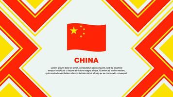 China Flagge abstrakt Hintergrund Design Vorlage. China Unabhängigkeit Tag Banner Hintergrund Vektor Illustration. China Vektor