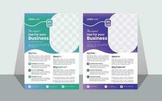 moderne Business-Flyer-Design-Vorlage vektor