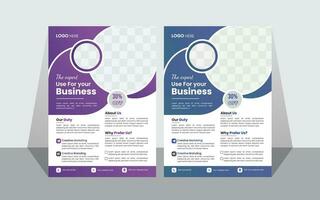 moderne Business-Flyer-Design-Vorlage vektor