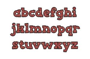 vielseitig Sammlung von Süss Serenade Alphabet Briefe zum verschiedene Verwendet vektor