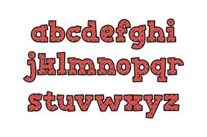 mångsidig samling av kärleksfull rader alfabet brev för olika användningar vektor