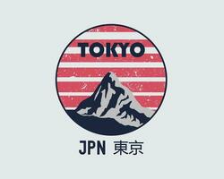 tokyo japan eleganta t-shirt och kläder abstrakt design. vektor skriva ut, typografi, affisch.