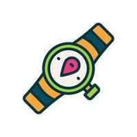 Smartwatch Symbol. Vektor gefüllt Farbe Symbol zum Ihre Webseite, Handy, Mobiltelefon, Präsentation, und Logo Design.