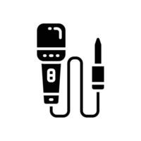 mikrofon ikon. vektor glyf ikon för din hemsida, mobil, presentation, och logotyp design.