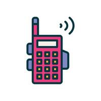 walkie prat ikon. vektor fylld Färg ikon för din hemsida, mobil, presentation, och logotyp design.