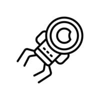 Nano bot Symbol. Vektor Linie Symbol zum Ihre Webseite, Handy, Mobiltelefon, Präsentation, und Logo Design.