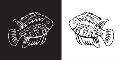 Illustration Vektor Grafik von Fisch Symbol