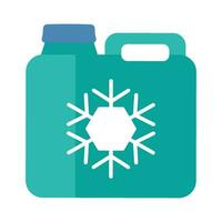 eben Gefahr Abfall Frostschutzmittel Flüssigkeit Kanister Symbol vektor