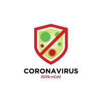 Corona Virus 2020. Corona Virus im Wuhan, China, global Ausbreitung, und Konzept von Symbol von anhalten Corona Virus vektor