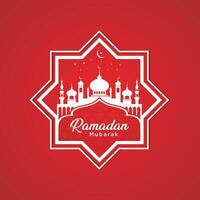 Ramadan-Grußkarte. Ramadan Mubarak. vektor