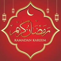 Ramadan kareem Arabisch Kalligraphie, Vorlage zum Speisekarte, Einladung, Poster, Banner, Karte zum das Feier von Muslim Gemeinschaft Festival. vektor