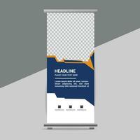 Geschäft rollen oben Banner Design Anzeige standee zum Präsentation Zweck vektor