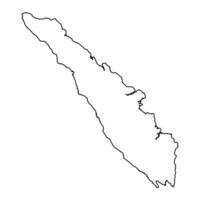 sumatra ö Karta, område av Indonesien. vektor illustration.