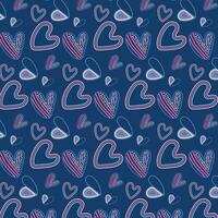 Hintergrund mit kreativ Herzen. kreativ skandinavisch Stil. Muster zum Valentinstag Tag. Muster auf das Swatch Tafel. vektor