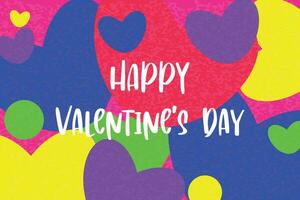 Valentinstag Tag, hell Karte mit Herzen. Hintergrund zum Valentinstag Tag. vektor