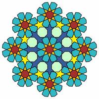 bunt islamisch Muster auf Weiß Hintergrund. geometrisch Arabisch Design Element. schön Blau Muster. vektor