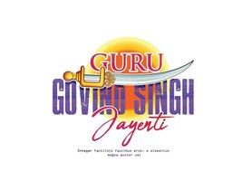 Illustration von Guru gobind singh Jayanti Sikh Festival und Feier im Punjab vektor