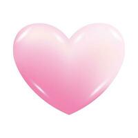 vektor ikon illustration rosa hjärta isolerat på vit