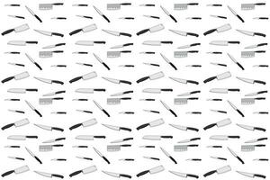 illustration mönster av kniv på vit bakgrund. vektor