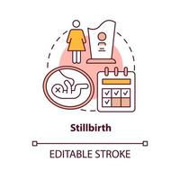 Symbol für das Totgeburtskonzept vektor