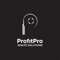 avfall lösningar logotyp design med återvinning symbol för en rena miljö vektor