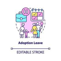 adoptionsledighet konceptikon vektor