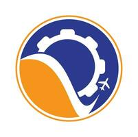 Ausrüstung Reise Vektor Logo Design