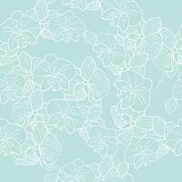 Orchidee Blume Blume Ast mit Knospen und Blumen Vektor Illustration isoliert auf Weiss, zum tropisch Design