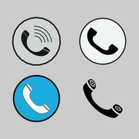 Telefon-Vektor-Icon-Design vektor