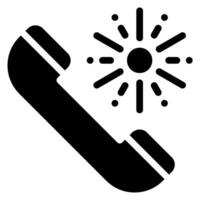 Telefonanruf-Glyphe-Symbol vektor