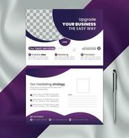 posta kort design för företags- företag vektor