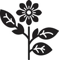 blomma ikon vektor illustration svart Färg, blomma ikon silhuett 17