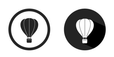 heiß Luft Ballon Logo. heiß Luft Ballon Symbol Vektor Design schwarz Farbe. Lager Vektor.