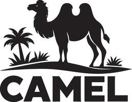 kamel logotyp vektor konst illustration, kamel logotyp begrepp, kamel djur- logotyp silhuett 2
